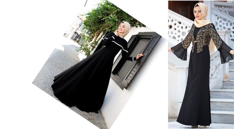 Siyah Elbise Şal Kombinleri